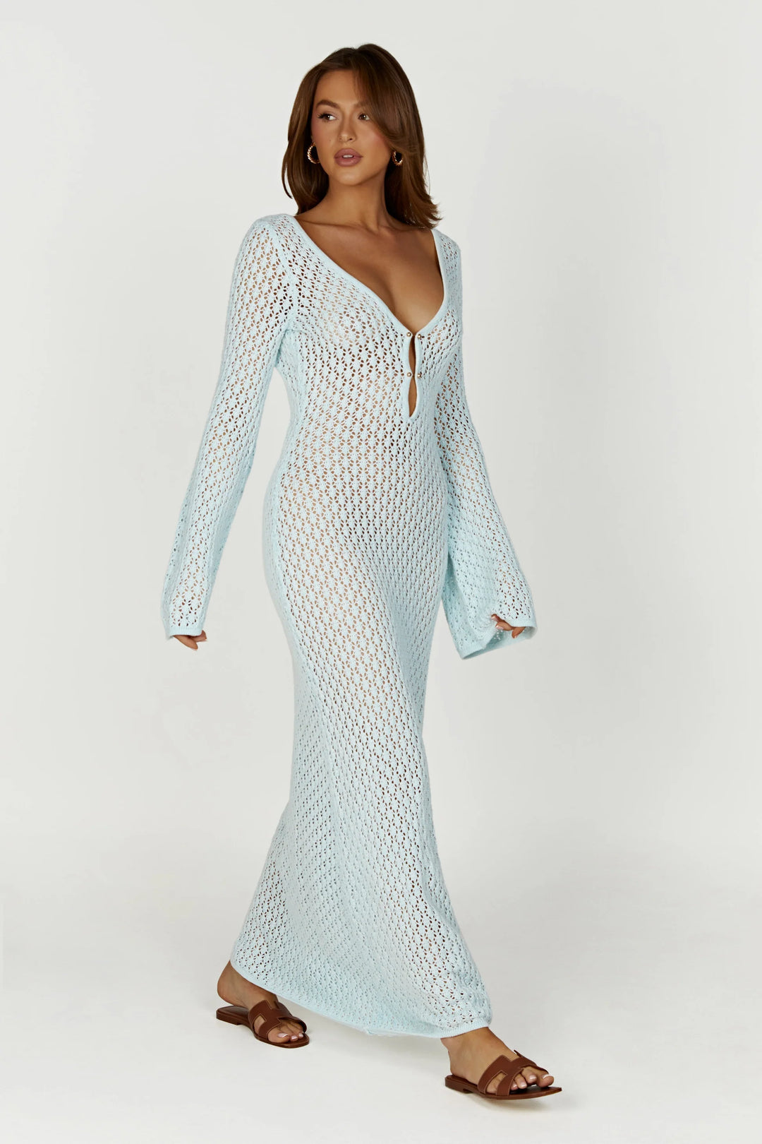 Niki's Crochet Maxi Dress