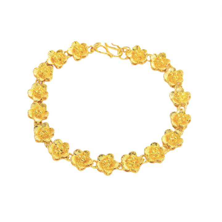 Gold Flower Bracelet - Beach Collection