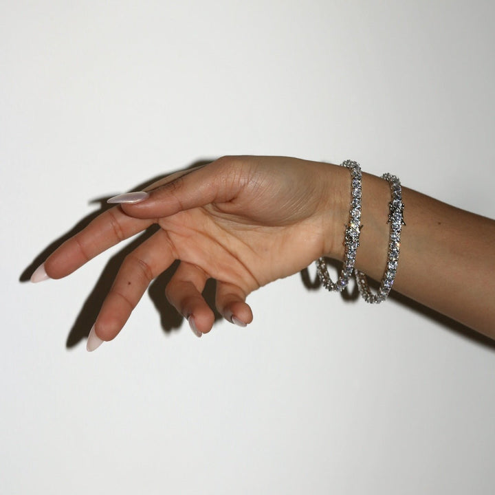 TINA TENNIS BRACELET - SILVER