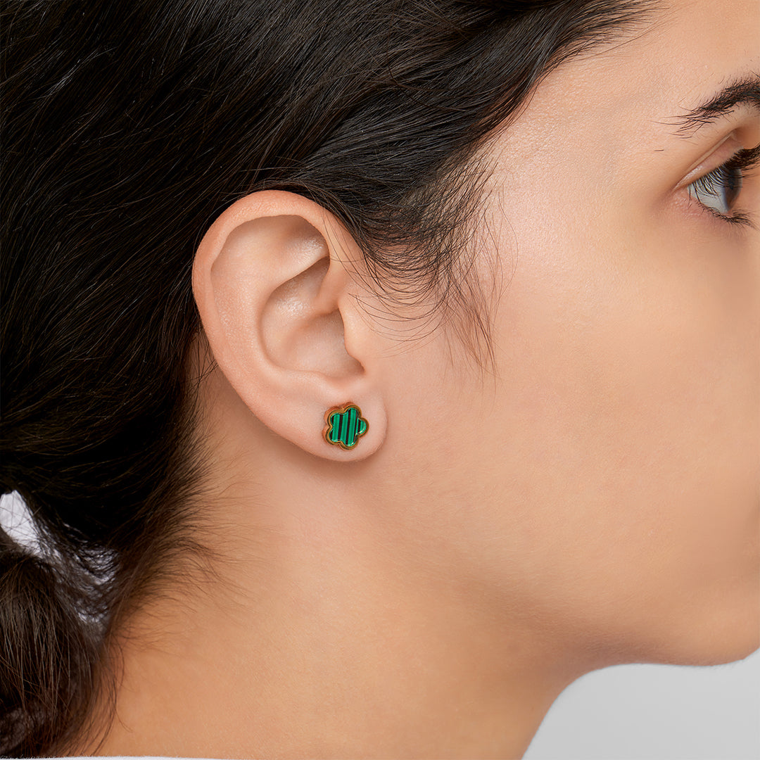 Clover Earrings - Green